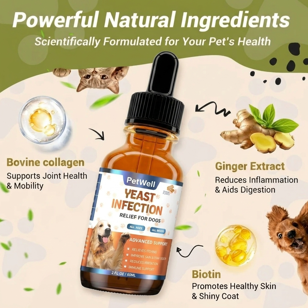 Natural Yeast Infection Treatment - Itchy Skin & Ear Relief